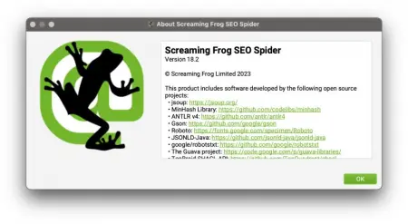 Screaming Frog SEO Spider 18.2  macOS (2022) торрент скачать