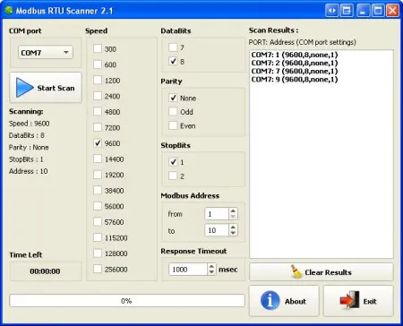 Modbus RTU Scanner 2.1 (2015) торрент скачать