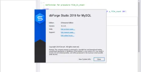 Devart dbForge Studio for MySQL Enterprise & Devart dbFusion for MySQL 8.2.23 & 6.3.12 (2019) торрент скачать