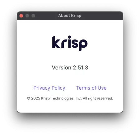 Krisp 2.51.3  macOS (2024) торрент скачать